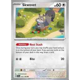 Scarlet & Violet - 151/198 - Skwovet - Reverse Holo