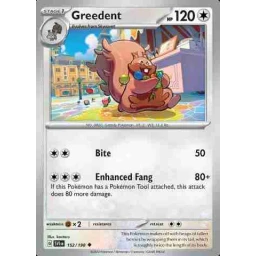 Scarlet & Violet - 152/198 - Greedent - Reverse Holo