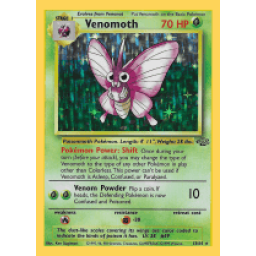 Jungle - 13/64 - Venomoth - Holo (Lightly Played)