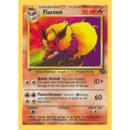 Jungle - 19/64 - Flareon - Rare (Moderately Played)