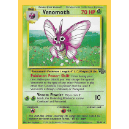 Jungle - 29/64 - Venomoth - Rare (Lightly Played)