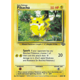 Jungle - 60/64 - Pikachu (Moderately Played)