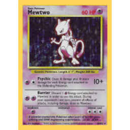 Base Set - 010/102 - Mewtwo - Holo (Lightly Played)