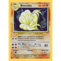 Base Set - 012/102 - Ninetales - Holo (Moderately Played)