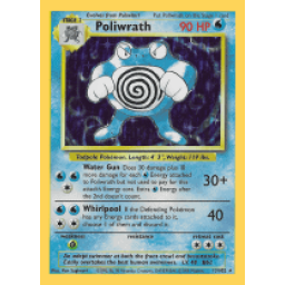 Base Set - 013/102 - Poliwrath - Holo (Heavily Played)
