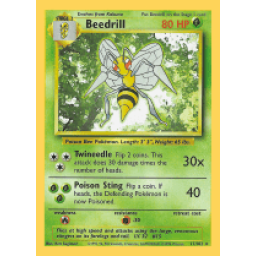 Base Set - 017/102 - Beedrill - Rare (Moderately Played)