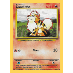 Base Set - 028/102 - Growlithe