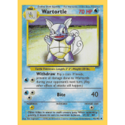 Base Set - 042/102 - Wartortle (Lightly Played)