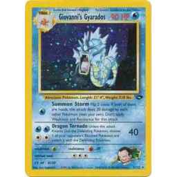 Gym Challenge - 005/132 - Giovanni's Gyarados - Holo