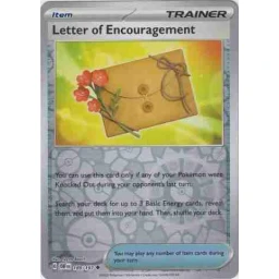 Obsidian Flames - 189/197 - Letter of Encouragement - Reverse Holo