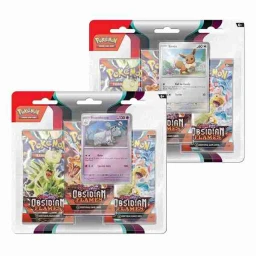 Pokemon Obsidian Flames Houndstone + Eevee Blister 3-Pack Bundle