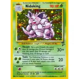 Base Set 2 - 011/130 - Nidoking - Holo (Heavily Played)