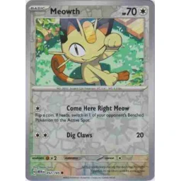 S&V151 - 052/165 - Meowth - Reverse Holo
