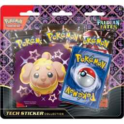 Pokemon Paldean Fates Tech Sticker 3-Pack Blister - Shiny Fidough