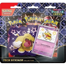 Pokemon Paldean Fates Tech Sticker 3-Pack Blister - Shiny Greavard