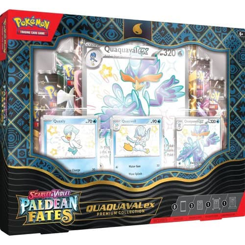 Pokemon Paldean Fates Quaquaval ex Premium Collection
