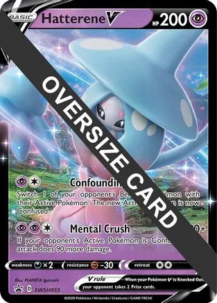 Black Star Promo Jumbo - SWSH055 - Hatterene V (oversized)