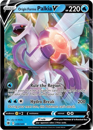 Pokemon League Battle Deck Origin Forme Palkia VSTAR - Bilde 3
