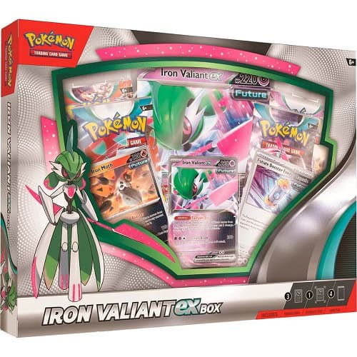 Pokemon Iron Valiant ex Collection Box på lager i Norge | Rask levering med gratis frakt over kr 1000,- | La oss hjelpe deg med å fullføre samlingen d