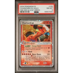 [Tradable] PSA 8 Near Mint - 2004 Pokemon EX Fire Red & Leaf Green Charizard ex #105