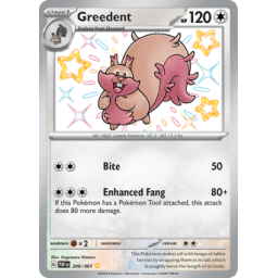 Paldean Fates - 206/091 - Greedent