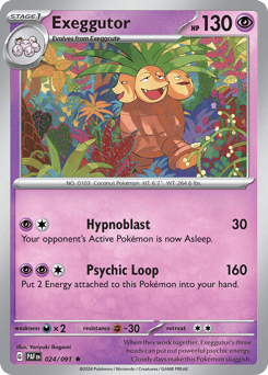 Paldean Fates - 024/091 - Exeggutor - Holo