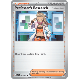 Paldean Fates - 087/091 - Professor's Research [Professor Sada] - Holo