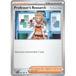 Paldean Fates - 087/091 - Professor's Research [Professor Sada] - Holo
