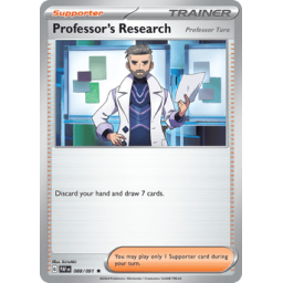 Paldean Fates - 088/091 - Professor's Research [Professor Turo] - Holo