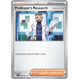 Paldean Fates - 088/091 - Professor's Research [Professor Turo] - Holo