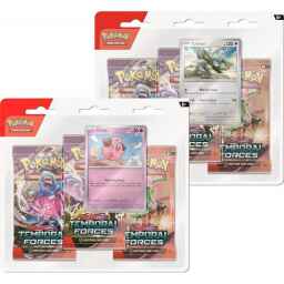 Pokemon Temporal Forces Cleffa + Cyclizar Blister 3-Pack Bundle