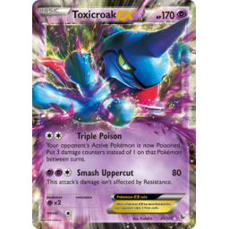 XY Flashfire - 041/106 - Toxicroak EX (Lightly Played)
