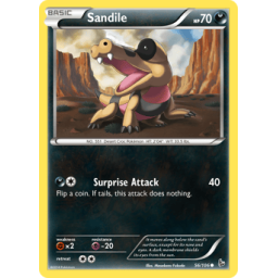 XY Flashfire - 056/106 - Sandile (Moderately Played)
