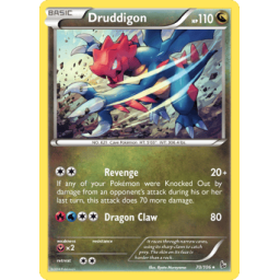 XY Flashfire - 070/106 - Druddigon - Holo Rare