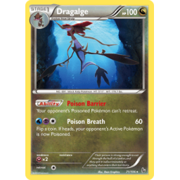 XY Flashfire - 071/106 - Dragalge - Reverse Holo (Lightly Played)