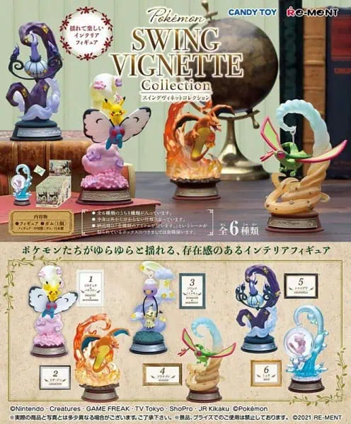 Rement Pokemon Figurer - Swing Vignette Collection - Complete Set - Bilde 2