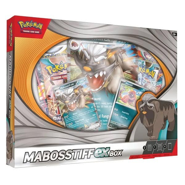 Pokemon Mabosstiff ex Collection Box på lager i Norge | Rask levering med gratis frakt over kr 1000,- | La oss hjelpe deg med å fullføre samlingen din
