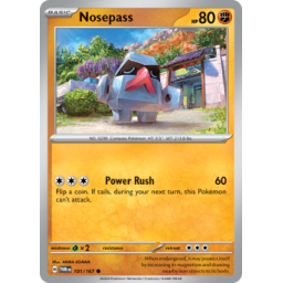 Twilight Masquerade - 101/167 - Nosepass - Reverse Holo