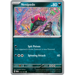 Twilight Masquerade - 115/167 - Venipede - Reverse Holo