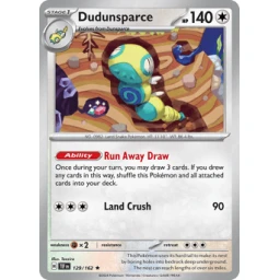 Temporal Forces - 129/162 - Dudunsparce - Holo Rare