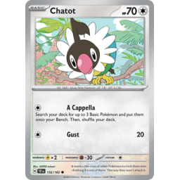 Temporal Forces - 132/162 - Chatot - Reverse Holo