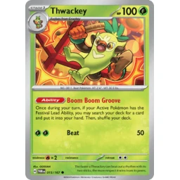 Twilight Masquerade - 015/167 - Thwackey - Reverse Holo
