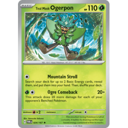 Twilight Masquerade - 024/167 - Teal Mask Ogerpon - Holo Rare