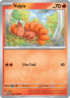 Twilight Masquerade - 026/167 - Vulpix - Reverse Holo