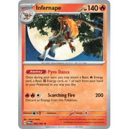 Twilight Masquerade - 033/167 - Infernape - Holo Rare