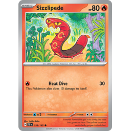 Temporal Forces - 036/162 - Sizzlipede - Reverse Holo