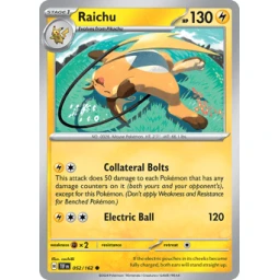 Temporal Forces - 052/162 - Raichu - Reverse Holo