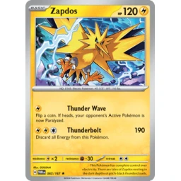 Twilight Masquerade - 065/167 - Zapdos - Holo Rare