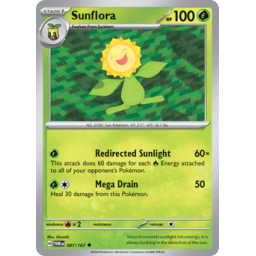 Twilight Masquerade - 007/167 - Sunflora - Reverse Holo
