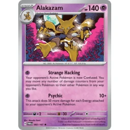 Twilight Masquerade - 082/167 - Alakazam - Holo Rare